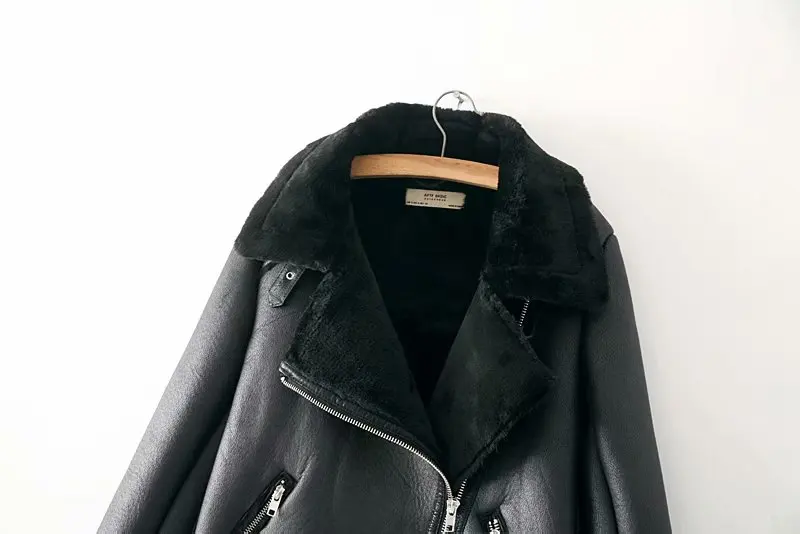 Теплые женские зимние мотоциклетные бархатные куртки женские короткие лацканы мех Толстая Корейская версия плюс бархатная куртка куртка-бомбер