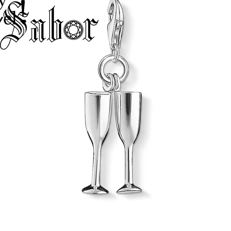 Очаровательные Подвески для женщин и мужчин цвета шампанского поднимайте