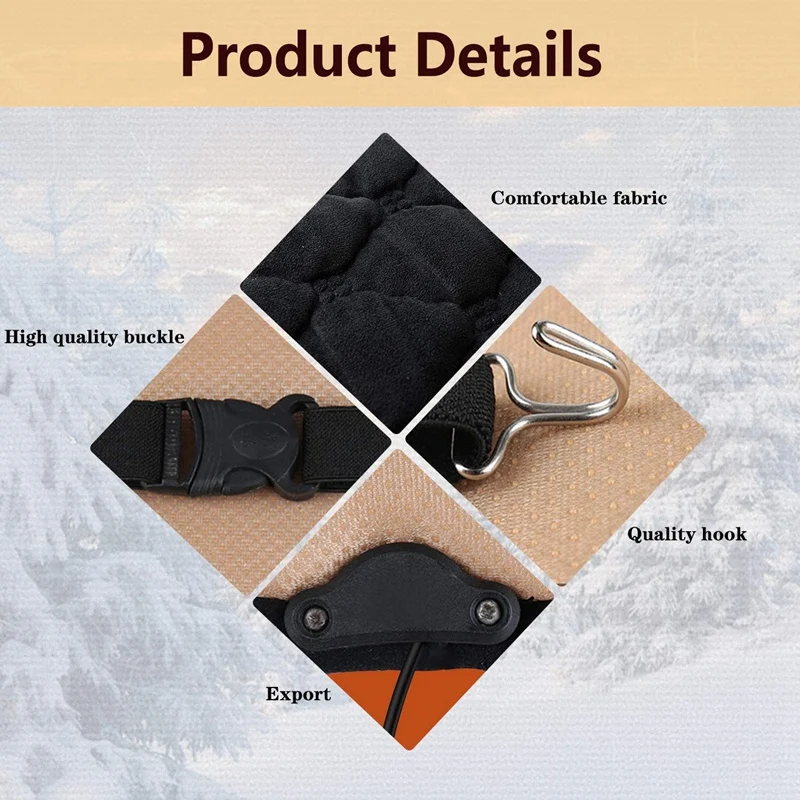 

12V Heated Car Plush Front Seat Cover Cushion Winter Heater Warmer Control Temperature Electric Heating Seat Pad, 2PCS