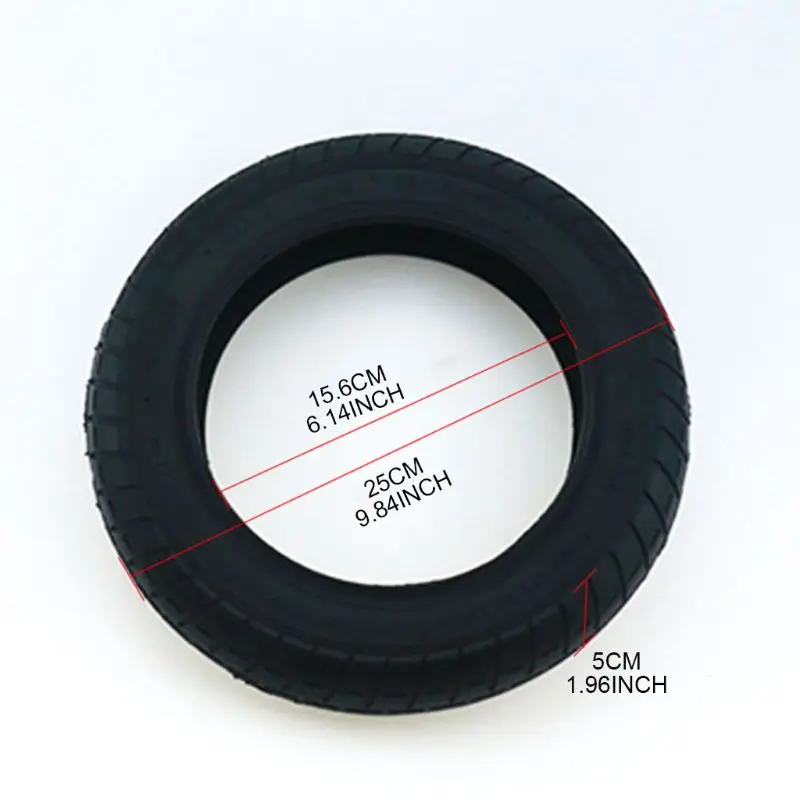 

10 Inch Thickened Inflatable Solid Outer Tire Anti-Skid Electric Bike Scooter Replacement Wheels External Tubes for Mijia M365 A