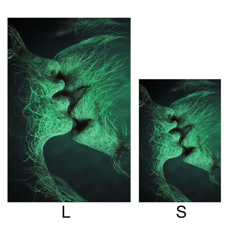 Самоклеящиеся светящиеся наклейки на стену с лунным свечением ПВХ светится в
