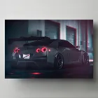 Nissan GTR спортивные автомобили задние тени игры плакаты и принты холст настенное искусство современные декоративные картины для декора гостиной