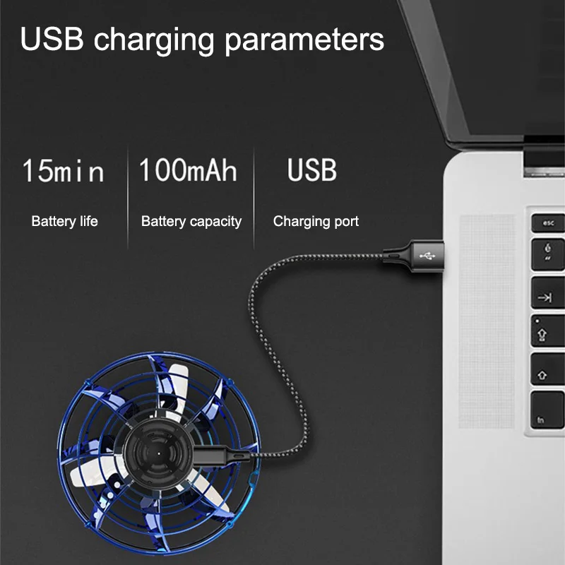 Online 2021 Yeni Flynova Uçan Spinner Yaratıcı Rahat Stres Giderici Stres Oyuncakları Akıllı AI çip Ufo Led Işıkları Ile çocuklar Için