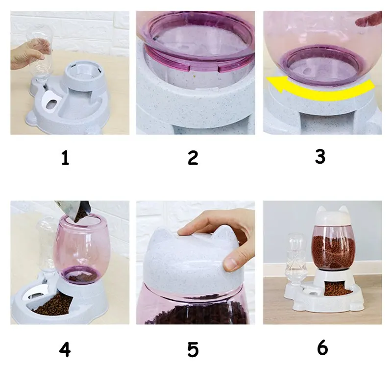 2.2L миска для собаки кошки автоматическая кормушка большой Ёмкость бутылки с