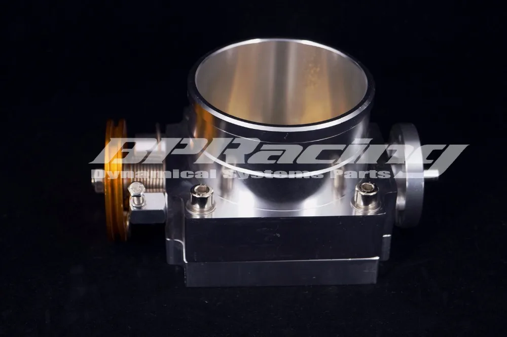 

80mm Alloy Aluminum Universal CNC Billet Intake Throttle Body 3.15" inch Silver