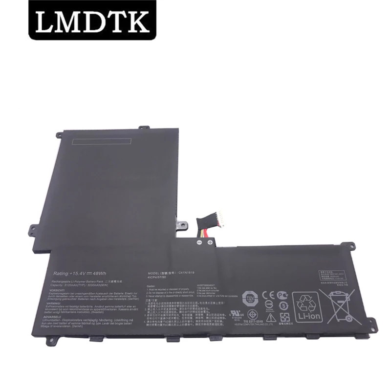 LMDTK New C41N1619 Laptop Battery For ASUS Pro B9440 B9440UA B9440UA-XS74 B9440UA-XS51 B9440UA7200 B9440UA7500 15.4V 48WH 