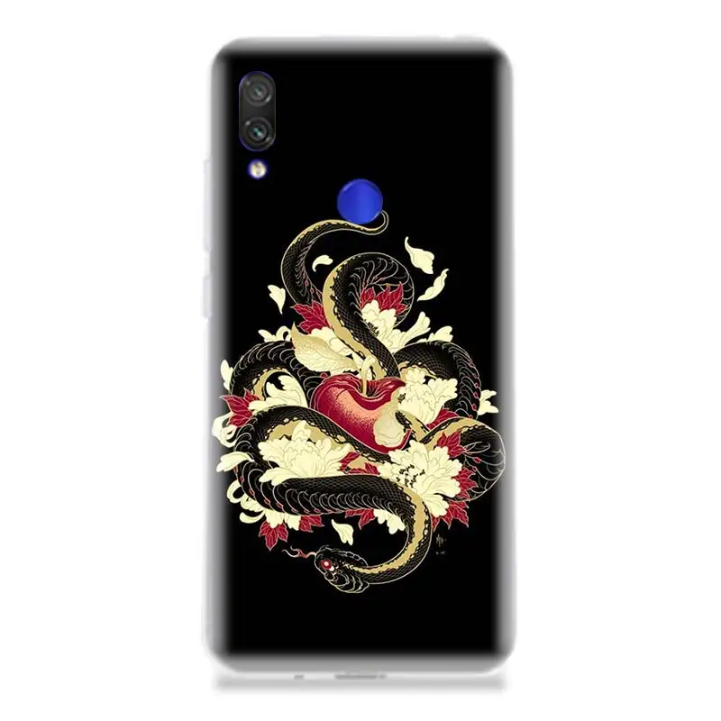 Змеей и папоротник чехол с изображением животного для телефона Xiaomi Redmi Note 7