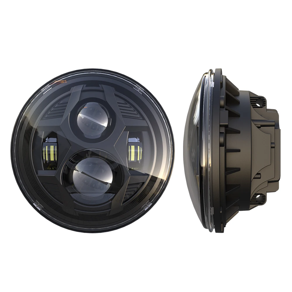

Headlight Replacement 7 Inch Led Round Headlight 45W High Low Beam with Angel Eye DOT Approval for Jeep Wrangler JK