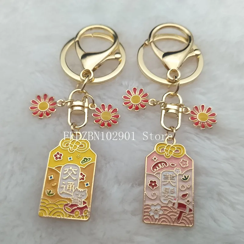 Брелок в японском стиле с амулетом брелок виде кошки удачи милое украшение