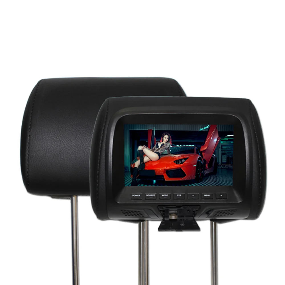 

HD 7 inch lcd screen 800*480 car MP5/AV headrest monitor with USB SD video input
