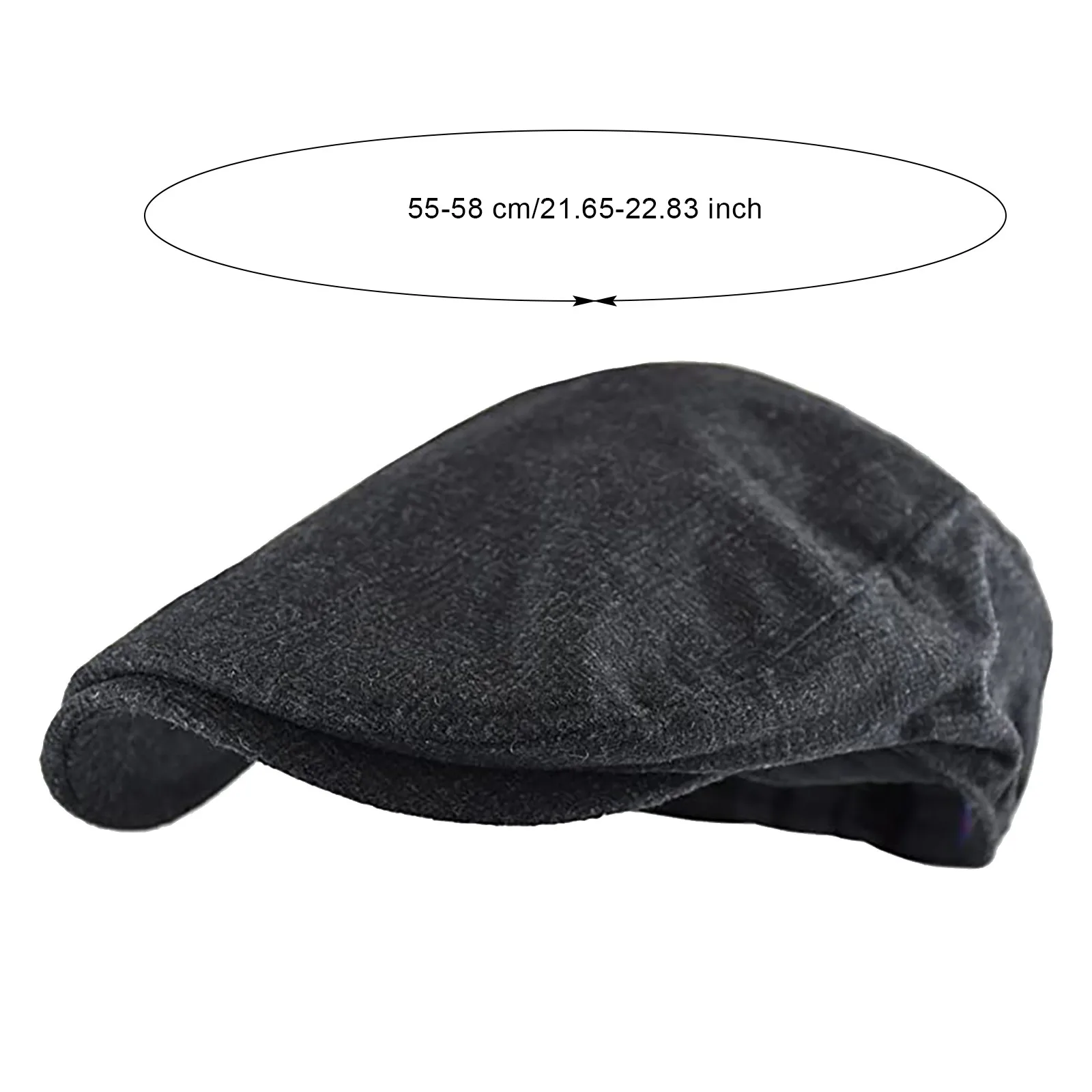

2021 New Man Berets Cotton British Vintage Flat Caps Gatsby Male Solid Black Spring Autumn Winter Casul Breathable Beret Hats