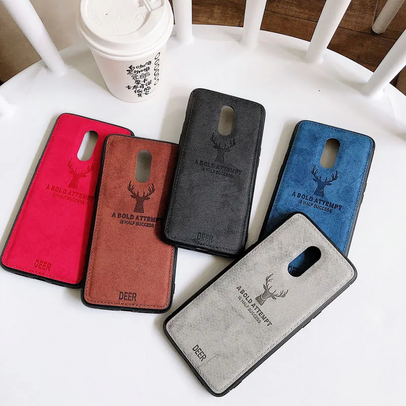 Роскошный чехол с рисунком лося для OnePlus 8 7T 7 Pro 6T 5T 5 6 Тонкий Мягкий тканевый из