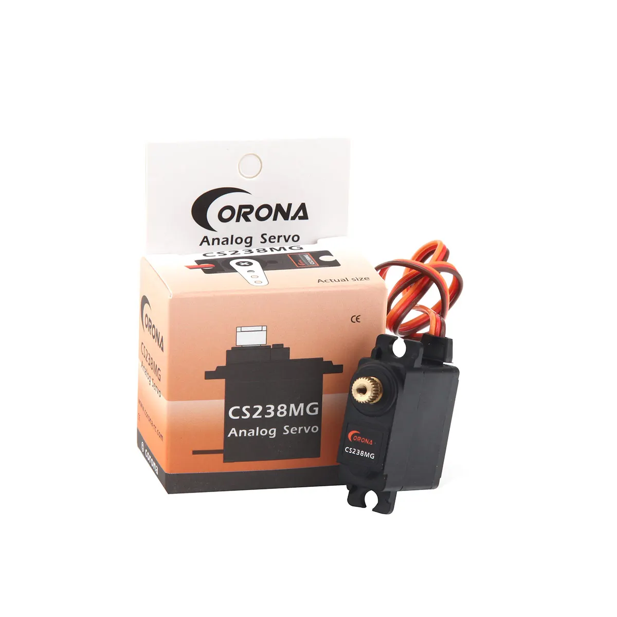 

Сервопривод Corona 22g/4,6 kg/ .14 sec RC, металлическая шестерня, микро сервопривод 29x13x30 мм, 2 шт.