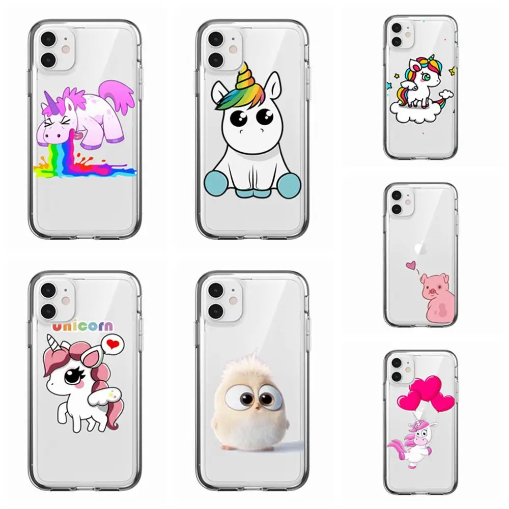 Супер милый мультяшный чехол для iPhone 6 6s 7 8 Plus x xs xr max 11pro SE2 силиконовые мягкие