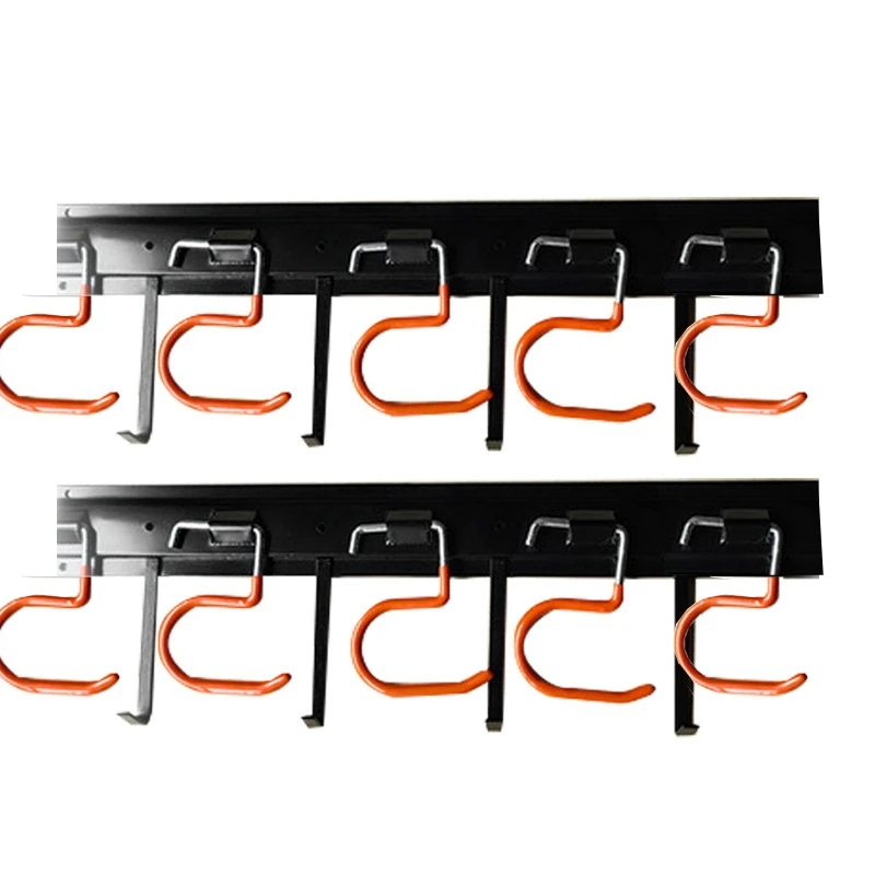 

2Pcs Tool Organizer Holder Garage Hooks Organizer Storage Wall Mounted Mop Holder Bathroom Hanger Garden Workshop