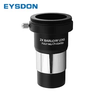 eysdon barlow lens 2x 1 25 inch fully multi coated metal with m42 thread camera t ring connect interface for telescope eyepiece