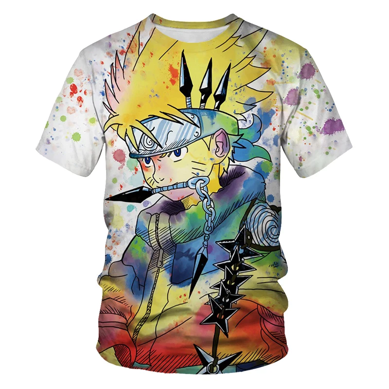 

2021 New Men'S And Women'S T-Shirt 3D Printing Pure Cotton Anime Horror Face Series Fashion Casual Cool Oversized T-Shirt
