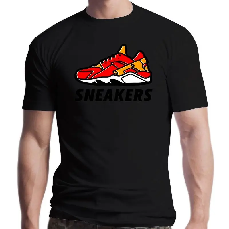 

Новые Красные кроссовки с логотипом мужская футболка-картинка по 2021 забавная футболка унисекс
