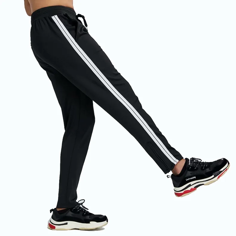 Мужские спортивные штаны для бега фитнеса бодибилдинга на молнии|Беговые штаны| |