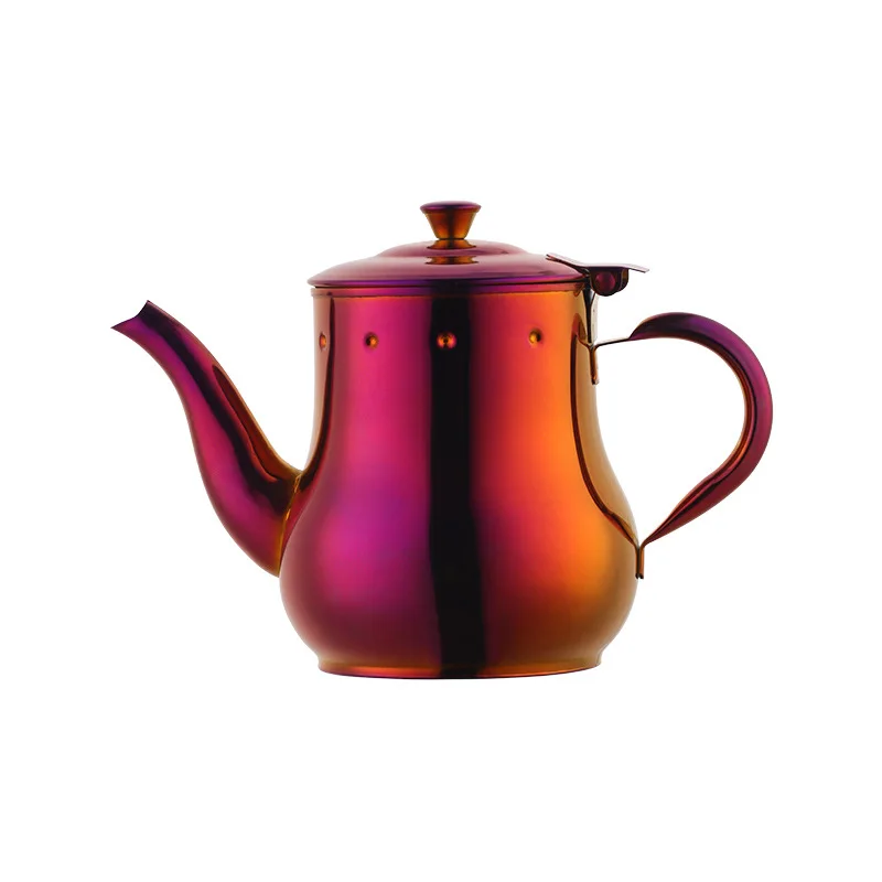 

Stainless steel Anshi pot new oil pot teapot color titanium plating 500ml Anshi pot kitchen tools kitchen accessories cooking