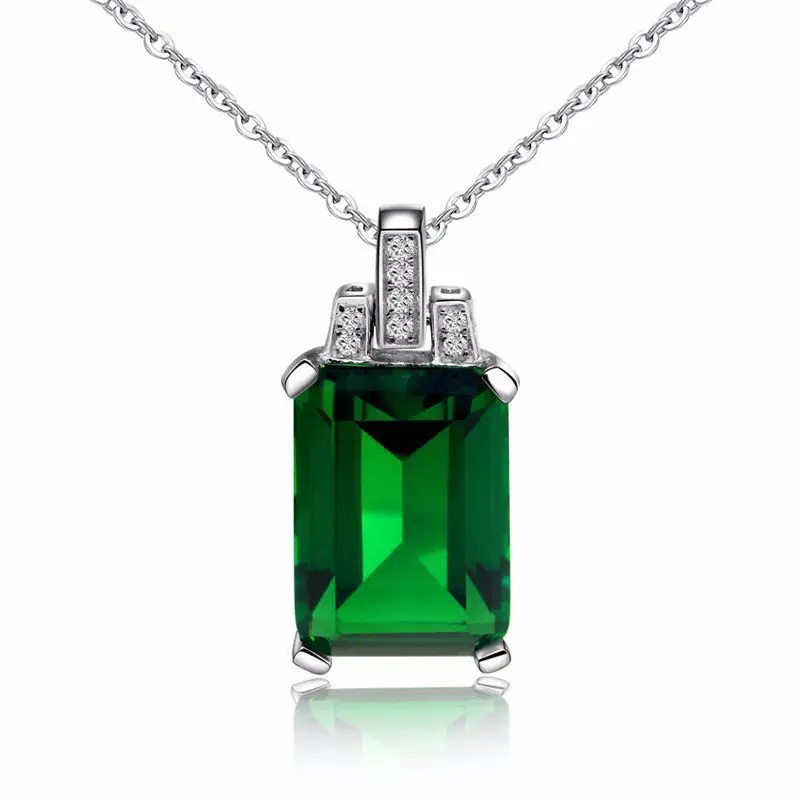 Zhenrong новинка Европа и Америка серебро 925 пробы 18 K золото Изумрудный зеленый кулон