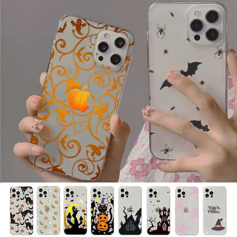 Halloween happy Holiday Phone Case for iPhone 11 12 13 mini pro XS MAX 8 7 6 6S Plus X 5S SE 2020 XR