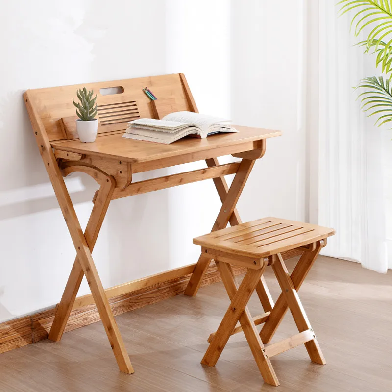 Современный бамбуковый компьютерный стол складной бамбуковая мебель детский