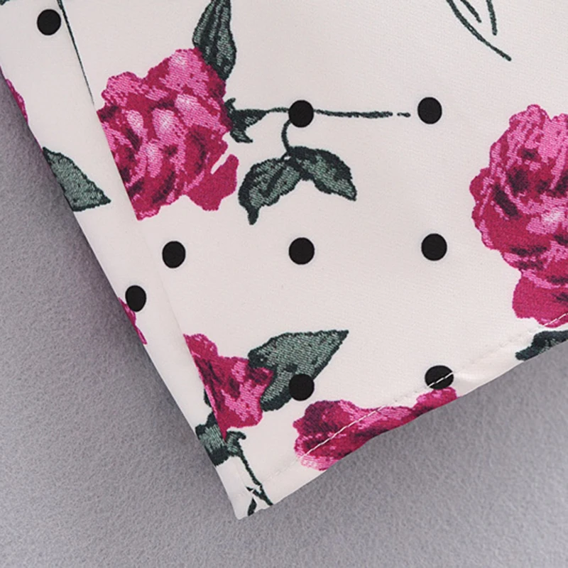 

TWOTWINSTYLE Summer Print Mini Dress For Women Square Collar Short Sleeve High Waist Backless Hit Color Dresses Female Fashion