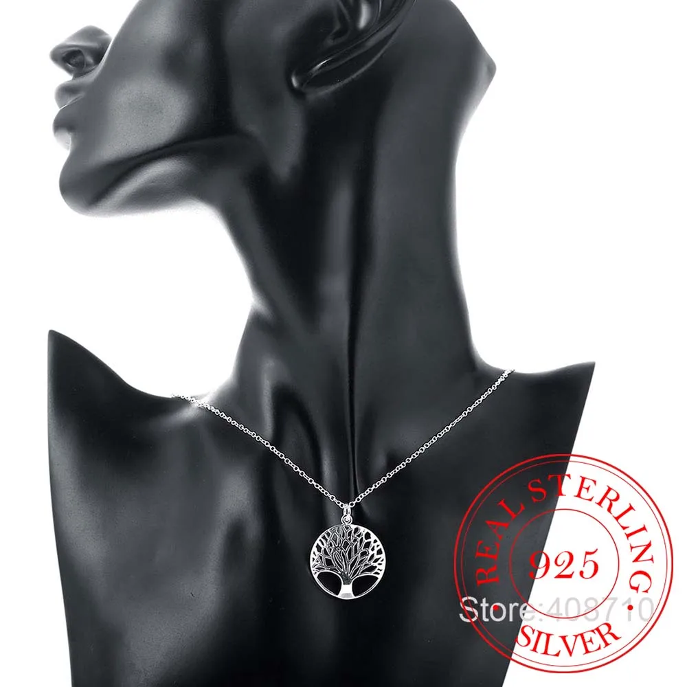 Горячая Древо жизни с украшением в виде кристаллов круглый маленький кулон