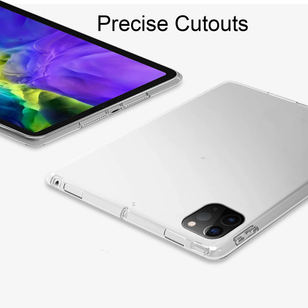 Фото for iPad Pro 2020 12.9 Case Slim Soft Clear TPU Tablet Anti-scratch Protective Cover 11 inch Transparent Компьютеры и офис for iPad Pro 2020 12.9 Case Slim Soft Clear TPU Tablet Anti-scratch Protective Cover 11 inch Transparent Компьютеры и офис