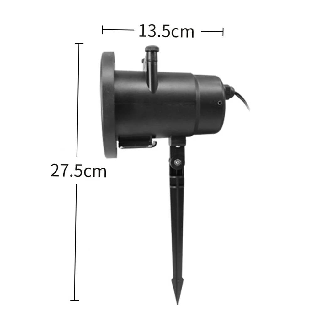 Рождественский уличный светодиодный проектор в виде снежинок с 12 узорами