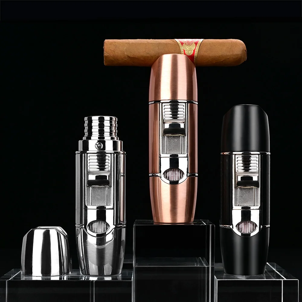 

CIGARLOONG с питанием от прикуривателя с 1 фонарь Jet Flame ветрозащитная сигаретная Зажигалка Для мужчин Путешествия Портативный зажигалка с прику...