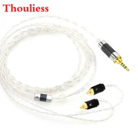 thouliess 2 53 54 4mm balanced silver plated headphone upgrade cable for ier m7 ier m9 ier z1r custom earphone cable 1 2 meter