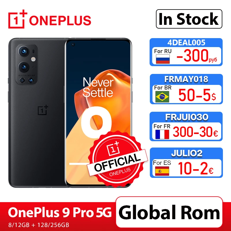 OnePlus 9 Pro 5G Смартфон 8 ГБ 128 Snapdragon 888 120 Гц Fluid Display 2.0 Ультраширокоугольная камера