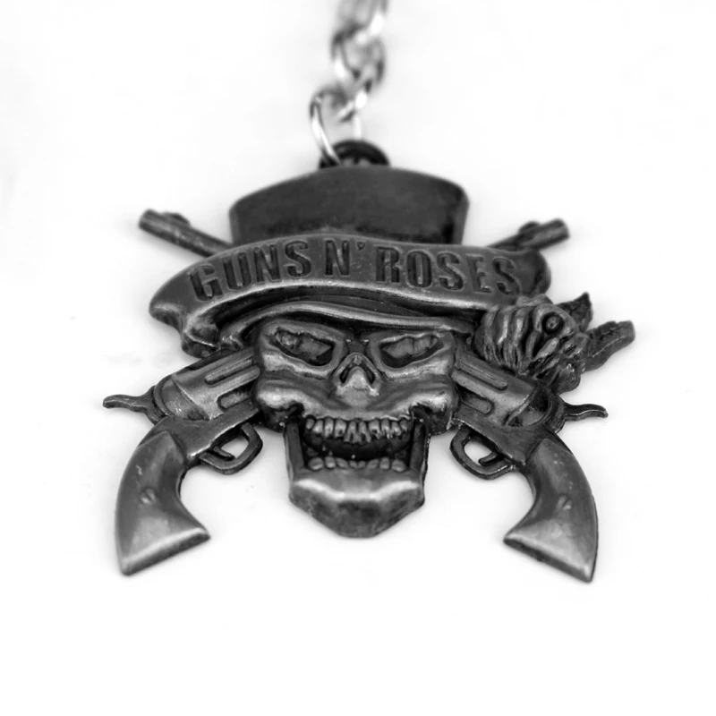 Музыкальная группа GnR guns N' Roses брелок может дропшиппинг металлические брелки для подарка chaviro брелок ювелирные изделия для автомобилей