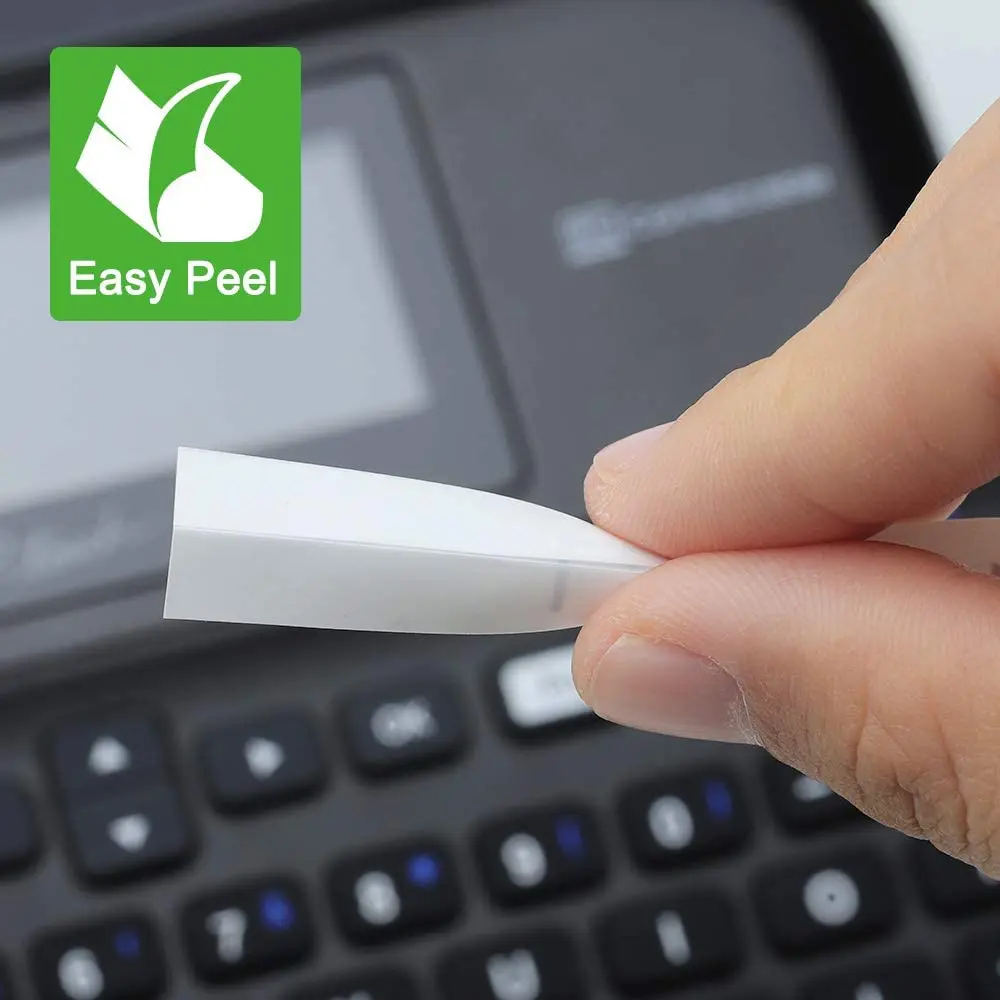 Labelife 1 шт. TZe-211 ламинированные ленты 6 мм черный на белом совместимые с принтером