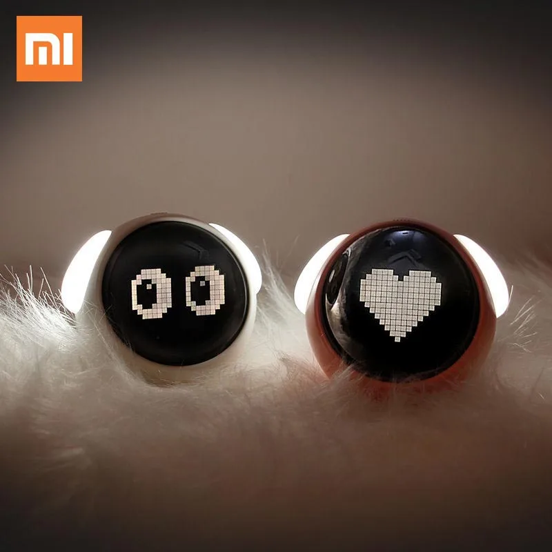 Будильник Xiaomi с милыми выражениями Многофункциональные цифровые светодиодные