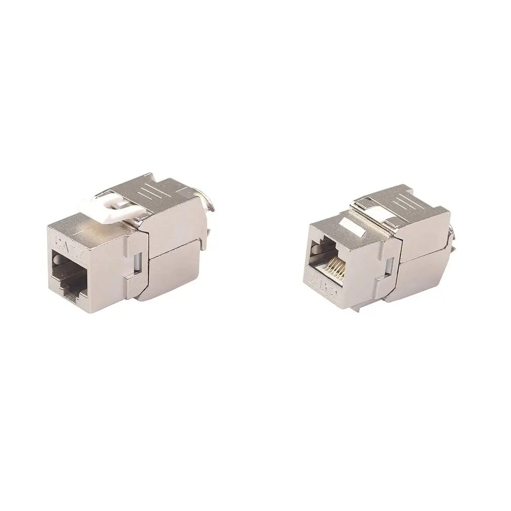 Сетевой RJ45 Cat6 Cat7 Keystone Jack модуль 360 градусов полностью экранированный разъем для LSA