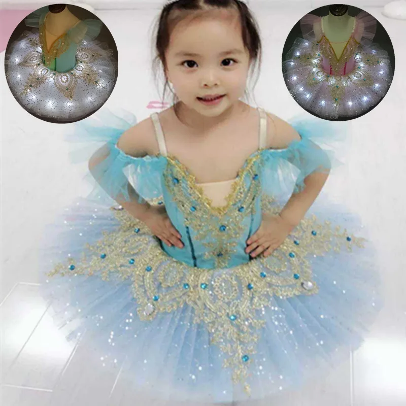 Балетная пачка со светодиодной подсветкой для маленьких девочек балетное платье