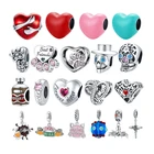 Подвеска женская из серебра 925 пробы в виде сердца паутины