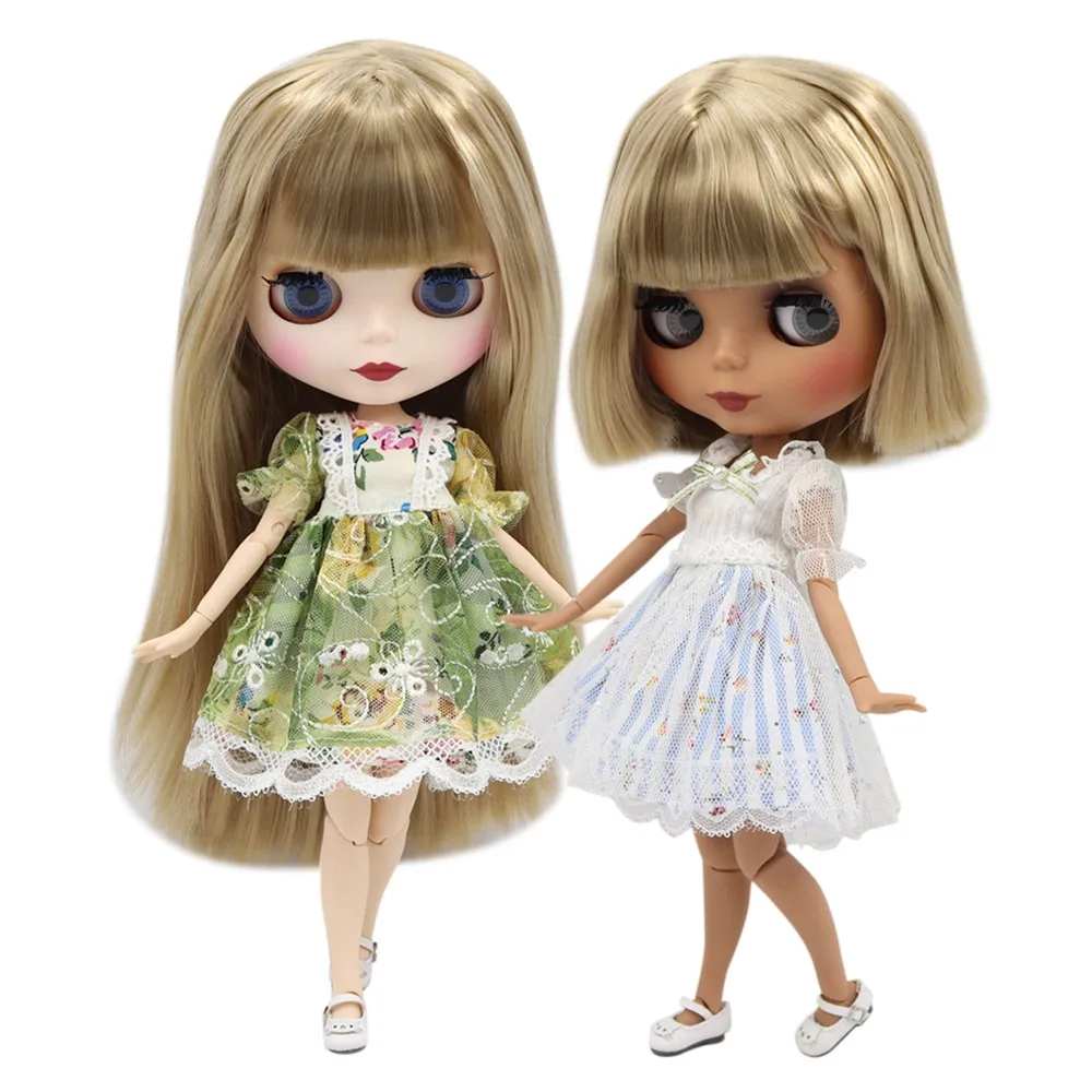 Ледяной DBS Blyth 1/6 bjd кукла BL9031 золотых волос с белым/темной кожи телесного цвета