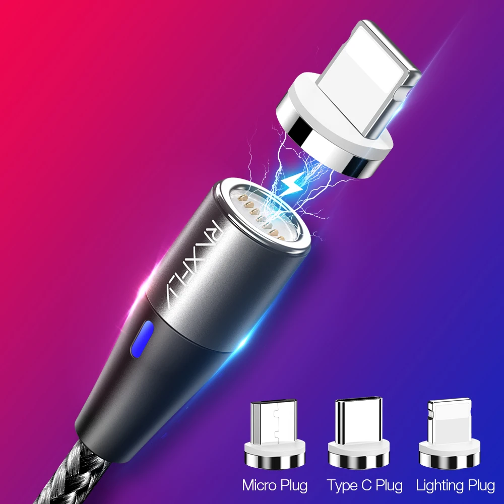 Быстрая доставка магнитный кабель Зарядка Тип C Micro USB для samsung huawei Xiaomi Магнитный