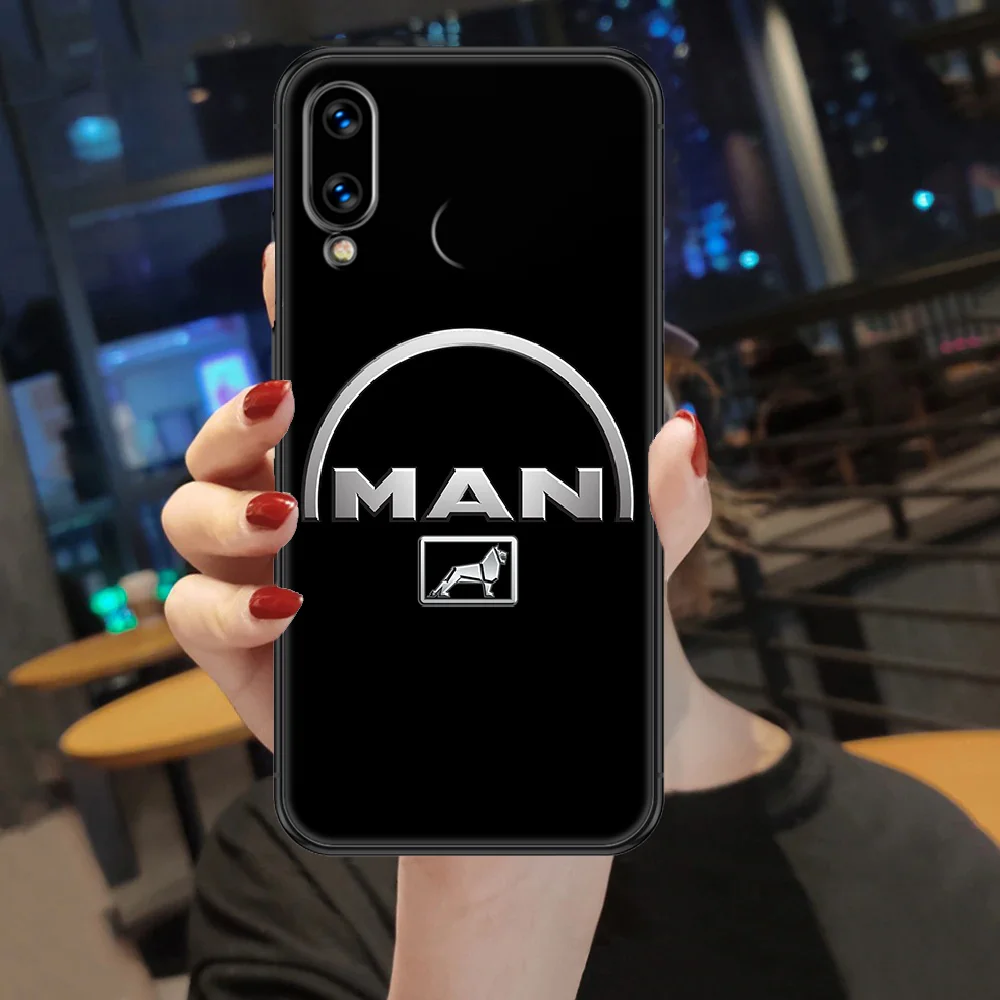 

Man Trucks Phone case For Huawei Honor 6 7 8 9 10 10i 20 A C X Lite Pro Play black luxury coque fashion cover silicone bumper