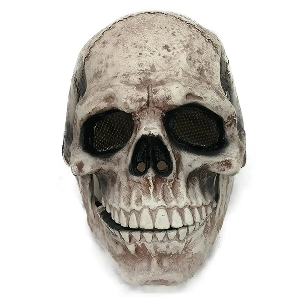 

Head Skull Mask Roleplaying White-Eye Demon Witch Ghosts Nun Mask Skull Smile Demon Horror Latex Ghost Halloween Props