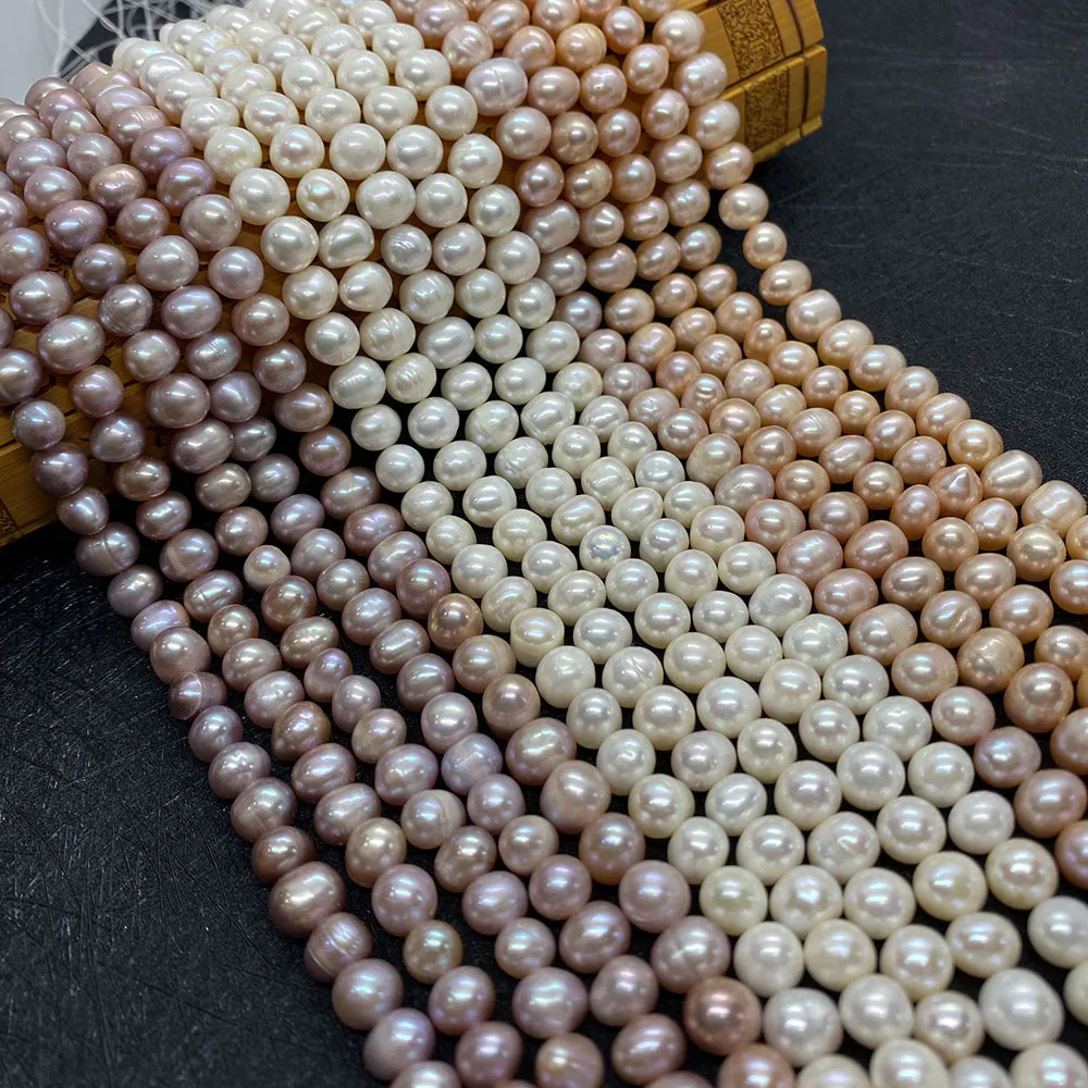 

High-quality Natural Freshwater Pearls Exquisite Round Loose Beads for DIY Earrings Pendants Necklaces Bracelets Jewelry Making
