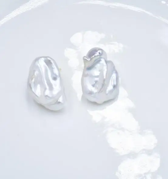 

New Favorite Pearl Earrings Top Quality Baroque Huge Genuine Freshwater Pearls Gold Stud Earrings Women Gift Fine Jewelry