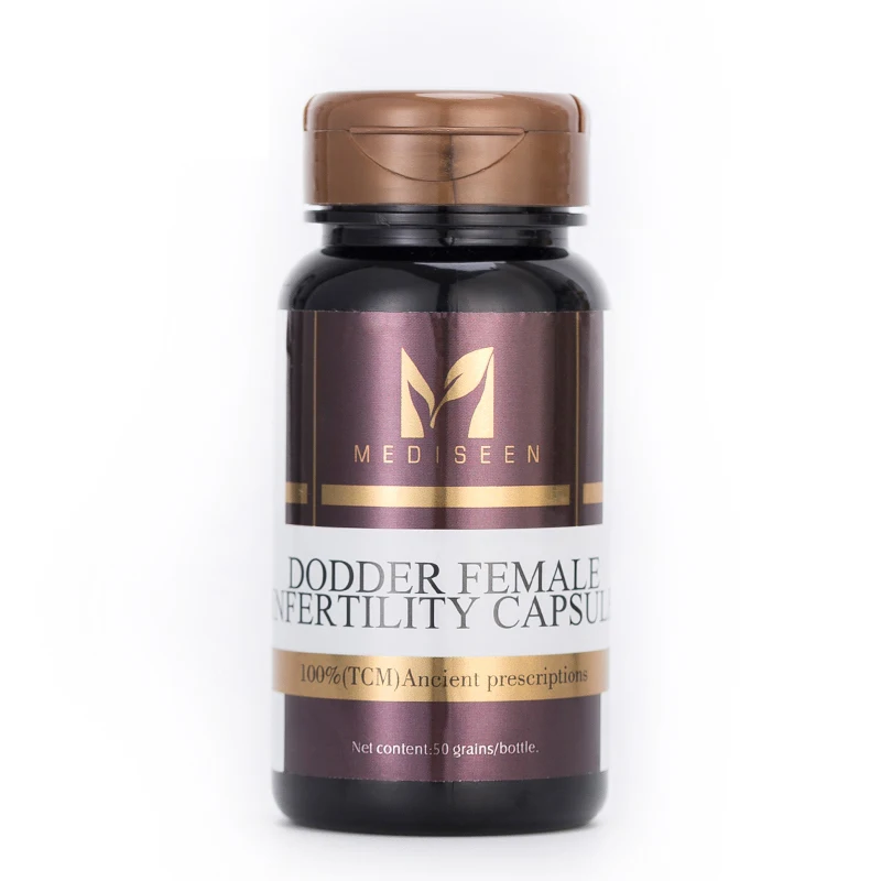

Mediseen Dodder Female infertility capsule, Cure Symptoms of amenorrhea, obesity, dizziness, chest tightness, breast pain 50pcs.