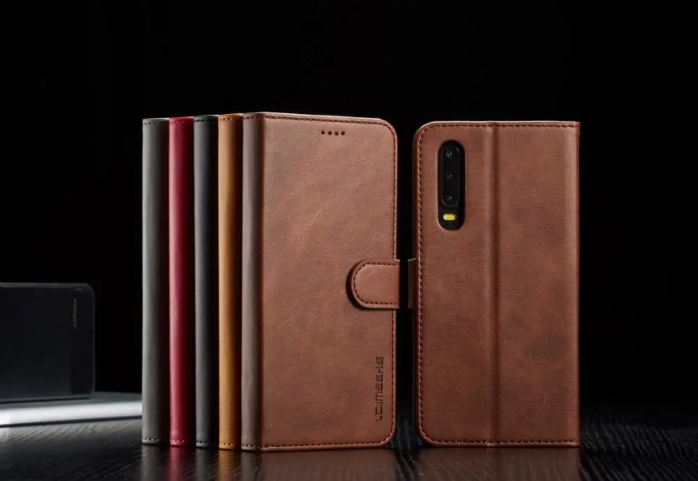 Роскошный деловой кожаный флип кошелек для телефона Huawei P30 чехол подставка Lite Pro P