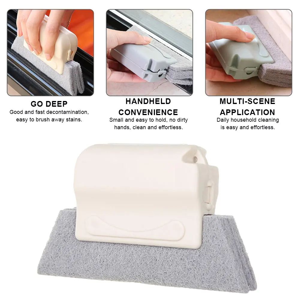 

1/2/3pcs Window Groove Cleaning Brushes Handheld Convenient Gap Corner Clean Tools Household Universal Cleaning Accessory