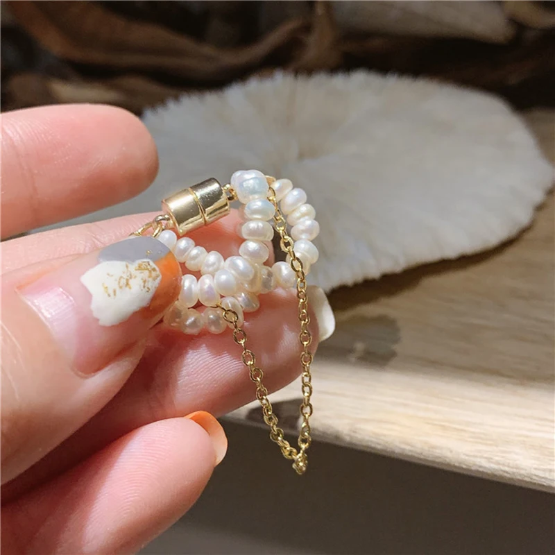 

Freshwater Pearl Clip Earrings Non Piercing Strong Magnet Magnetic womens Ear Cuff Clips for Women Girls Fake Piercing Jewelry